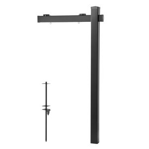 Palo per cartello da giardino per agenti immobiliari in PVC, alto 1,8 m, resistente al vento, facile da installare, contiene cartelli da 60 cm con braccio da 90 cm, lettere eleganti - Product Image 1