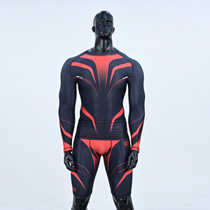 2025 tendance sublimé Rash Guard Set séchage rapide évacuation de l'humidité Compression Fit chemise courte pour MMA BJJ Gym et Sports actifs - Product Image 1