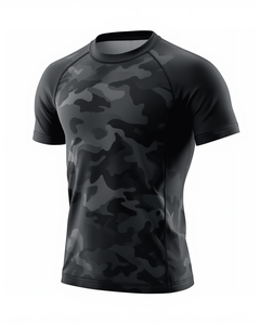 Camiseta de Natación de Secado Rápido con Estampado Abstracto para Hombre, Top Deportivo Acuático - Product Image 2