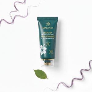 Crème revitalisante concentrée sans rinçage pour cheveux bouclés colorés, anti-frisottis et épaississante, formule Malaisie - Product Image 2