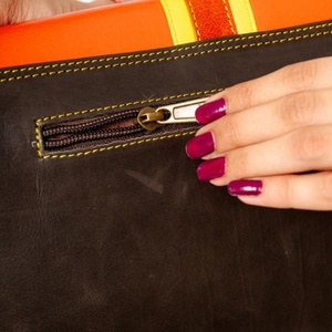 Offre Spéciale sacs décontractés femmes sac à main véritable cuir de vachette sacs à main sac à provisions cheveux sur cacher fourrure nouveau Design - Product Image 4