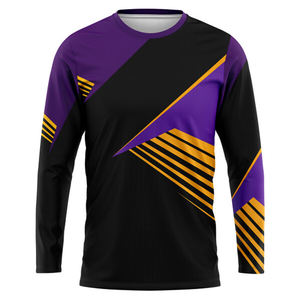 Venta Directa de Fábrica, Camiseta de Manga Larga Sublimada para Hombre, Ropa Deportiva, Cuello Redondo, Camiseta de Manga Larga para Hombre - Product Image 2