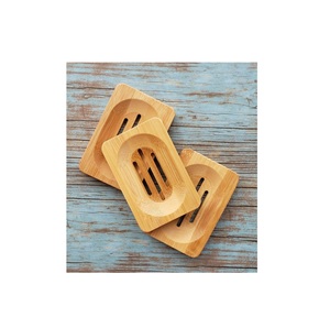 Factory Direct Supply For Hotel Restaurant Home Bathroom Product Natural Wooden <b>Soap</b> <b>Dish</b> <b>Holder</b> With Wholesale - Product Image 1