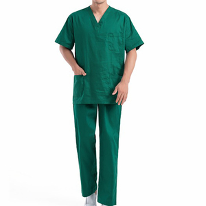 2026 New Arrival Stylish Fashionable Polyester Elastane <b>Scrub</b> Top With Pants <b>Uniform</b> <b>Scrubs</b> Sets for Men - Product Image 1