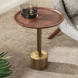 Modern Pedestal Drink <b>Table</b> Contemporary design Versatile furniture <b>Tall</b> Black Aluminum Side <b>Tables</b> - Product Image 6