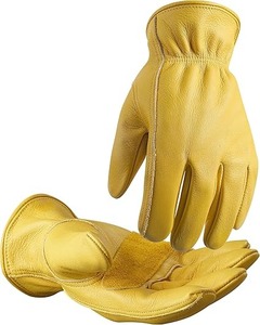 Gants de travail en cuir Gold Grip Pro Premium, gants de sécurité en cuir de vachette résistants pour la construction, le soudage, le jardinage et le travail à la ferme - Product Image 5