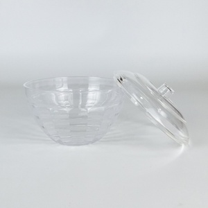 Bol de service jaune incassable en plastique pour salade, idéal pour la maison, les fêtes et les restaurants - Product Image 4