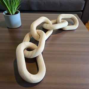 Cadena colgante de madera para pared, nueva decoración de pared, decoración ecológica para el hogar, venta al por mayor aquí - Product Image 1