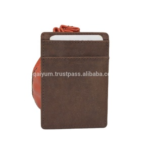 Handmade Simple Credit <b>Card</b> <b>Holder</b> Brown Male Genuine Leather <b>Card</b> <b>Holder</b> <b>Wallet</b> - Product Image 1