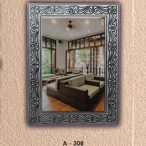 Rapportez une touche d'élégance à vos espaces avec ce miroir mural antique élégant, parfait pour les salles de bain, les couloirs et les vestiaires. - Product Image 2