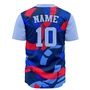 Custom LOGO High Quality Sublimation Print Plus Size Baseball Jersey Blank Button Down Youth Set Unisex Oversize Uniform - Product Image 6