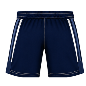 Ensemble short et maillot de rugby bleu marine et blanc, col en V, manches courtes, uniforme d'équipe respirant et léger, kit de sport personnalisé pour l'entraînement - Product Image 5