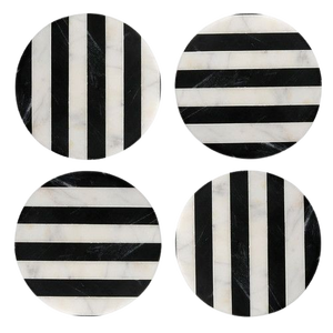 Nouveau dernier Design 2025 Top vente bois et pierre décor de Table sous-verre ensemble de 2 prix de gros ustensiles de cuisine café sous-verre - Product Image 1