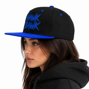 Casquette Snapback Unisexe Premium Réglable Respirante Noire Bleue à Visière Plate Style Urbain Moderne Design Personnalisé - Product Image 3