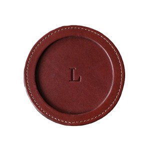 Classic Embossed Faux Leather Coaster With Holder Waterproof Non Slip For Home Cafes Bars Restaurants Luxe <b>Table</b> <b>Protection</b> Mat - Product Image 1