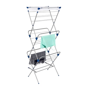 Luxury design 3 tier foldable clothes drying rack tiered laundry indoor portable drying stand customization available - Product Image 1