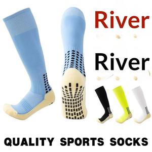 Wholesale Soccer Football <b>Socks</b> Anti Slip <b>Grip</b> Breathable Eco-Friendly Knee High Athletic Sports <b>Socks</b> Custom Bottom Men Women - Product Image 5