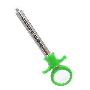 Jeringas de aspiración para inyecciones dentales, jeringa de anestesia manual de acero inoxidable con mango de plástico, juego de instrumentos quirúrgicos dentales - Product Image 1