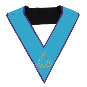Expert Badges Almoner <b>Collar</b> Embroidered Beads Luxury Fashion Leather Hook-and-Loop Triangle Shape Safety <b>Pin</b> Custom Size - Product Image 1