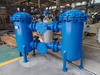 Filtre à panier vertical en acier inoxydable duplex pour équipement industriel, cuve sous pression pour filtration d'eau haute pression