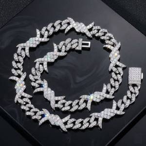 Nuevo Diseño de Lujo, Cadena de Diamantes Moissanite, Collar de Joyería Hip-Hop para Hombre - Product Image 1
