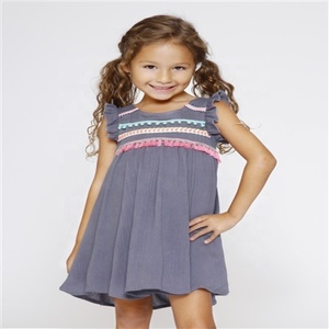 Vestido de verano de muñeca con volantes, manga corta, bonito encaje en la parte delantera y trasera - Product Image 1