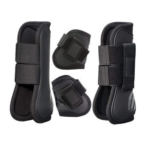 Nouvel Arrivage 2026 – Bottes de Cheval en Néoprène et Cuir PU – Équipement de Protection pour l'Entraînement – Protège les Tendons du Cheval – Protection pour la Course - Product Image 1