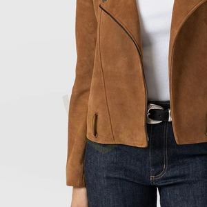 Women's <b>Suede</b> Leather <b>Jacket</b> Breathable Eco-Friendly Zipper New Trending Outerwear <b>suede</b> leather <b>Jacket</b>. - Product Image 6