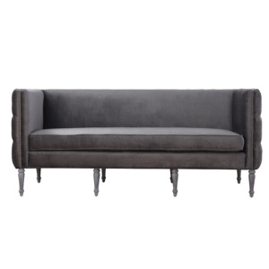 Sofá Seccional de Cuero PU de Lujo Moderno, Diseño Industrial de Tres Plazas para Sala de Estar, Cómodo y Reclinable - Product Image 2