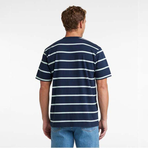 Men's O Neck T Shirts Plus Size Short Sleeve Striped Design Crewneck Cotton Breathable Summer Oversized Men's T Shirt All Size - Product Image 5