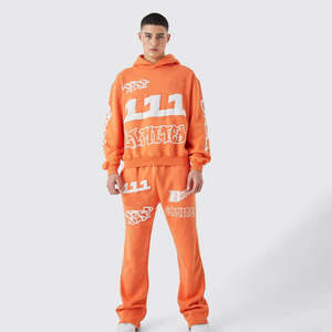 ชุดวอร์มผู้ชายแบบสลิมฟิต พิมพ์ลายพัฟ สไตล์ใหม่ ปี 2025 รับผลิตตามแบบของคุณเอง ขายส่ง - Product Image 1