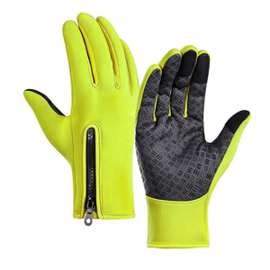 Guantes de Invierno para Ciclismo, Puños Largos, Compatibles con Pantalla Táctil, Palma Antideslizante, Material de Poliéster, Manténgase Seco y Seguro, Uso en Invierno Extremo - Product Image 1