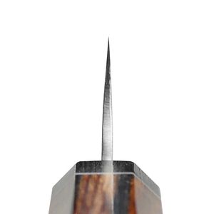 Cuchillo de Chef Kiritsuke Forjado a Mano por Edge Master Manufacture, con Funda Saya, Acero Inoxidable Martillado, Hoja de Cocina Profesional Moderna - Product Image 5