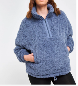 Sweat-shirt d'hiver pour femme, couleur personnalisable, coton doux, col rond, manches longues, 240g, nouveau style, vêtements décontractés - Product Image 4
