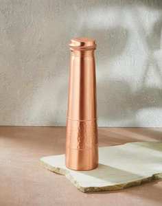Botella de Agua de Cobre con Tapa, Diseño Minimalista, Portátil para Viajes - Product Image 1