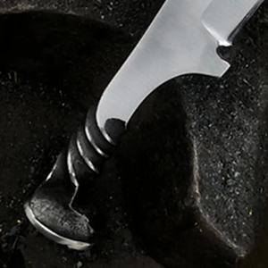 High Quality Hand Forged High Carbon Steel Antique Style Medieval Knife Full Tang Medieval Utility Knife With Leather Cover - Product Image 4