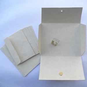 High Quantity A5 <b>Paper</b> Folder Ivory Color Office <b>File</b> Presentation Folder <b>Paper</b> Natural Leaves Impression Stationery Set - Product Image 2