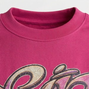Ensemble 2 pièces pour femme en coton rose, t-shirt et short, avec imprimé lettres, col rond, coupe ample, décontracté, pour le printemps et l'été - Product Image 4