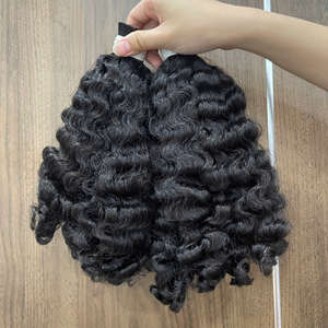 Produit phare : Extensions de cheveux humains 100 % vietnamiens, bouclés, vierges, soyeux, prix d'usine, haute qualité, pour une tenue longue durée - Product Image 4