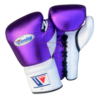Guantes de Boxeo Personalizados para Adultos, Conjunto de Sparring, Cuero Vacuno, con Cordones, Ligeros, Transpirables, Antideslizantes, que Absorben la Humedad