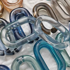 Chaînes murales décoratives en résine époxy transparente colorées et grandes, pour projets DIY, rideau de séparation de pièce ange personnalisé - Product Image 4