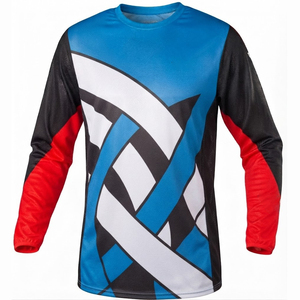 เสื้อเจอร์ซีย์มอเตอร์ไซค์วิบากสำหรับแข่งรถ MX แขนยาว แห้งเร็ว ผลิตจากโพลีเอสเตอร์ 100% รับผลิตตามสั่งพร้อมโลโก้ - Product Image 5