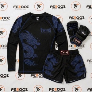 Conjunto Deportivo Ligero, Camiseta de Manga Larga de Alto Rendimiento y Pantalones Cortos a Juego para Fitness, Boxeo, Ejercicio, Gimnasio y Entrenamiento - Product Image 1