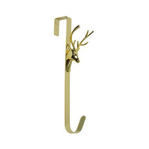High Quality <b>Christmas</b> Decorative Tree Eco-Friendly Brass <b>Wreath</b> Holder Indoor Wall Mount Hanger for Home Kitchen <b>Door</b> Hooks - Product Image 4