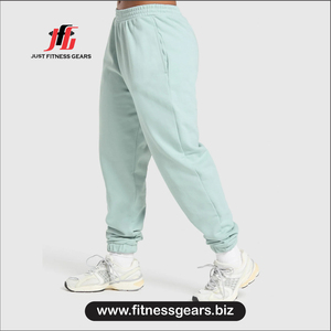 Pantalon polaire taille mi-haute pour femme, couleur unie, coupe ample, décontracté, longueur intégrale, style jogging, pour l'hiver, devant plat, respirant - Product Image 3