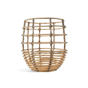 Juego de 2 cestas decorativas de mimbre decoración del hogar organización tejido ratán almacenamiento Chic cesta colección - Product Image 3