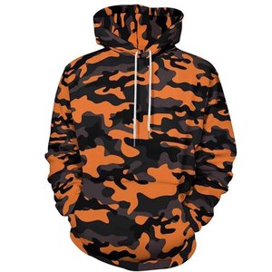 Sudadera con Capucha de Camuflaje para Hombre, Corte Regular, Estampada, de Poliéster, Estilo Casual para Otoño - Product Image 3