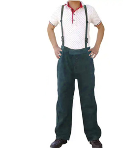 Cowhide <b>Split</b> Leather Industrial Safety Breathable Welding <b>Trouser</b> Fire Resistant CE Certified JNM SAFETY LEATHER - Product Image 5