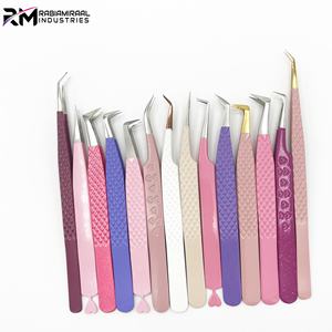 Estuche de Cuero PU de Alta Calidad RMI para Pinzas de Pestañas de 45 y 90 Grados, Acero Inoxidable, Almacenamiento de Múltiples Piezas de Alta Gama - Product Image 1