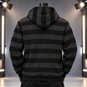 Plus Size Men's <b>Hoodies</b> & Sweatshirts Customized Stripes Anti Piling <b>Polyester</b>/Cotton Jersey Winter Regular Sleeve Oversize - Product Image 2